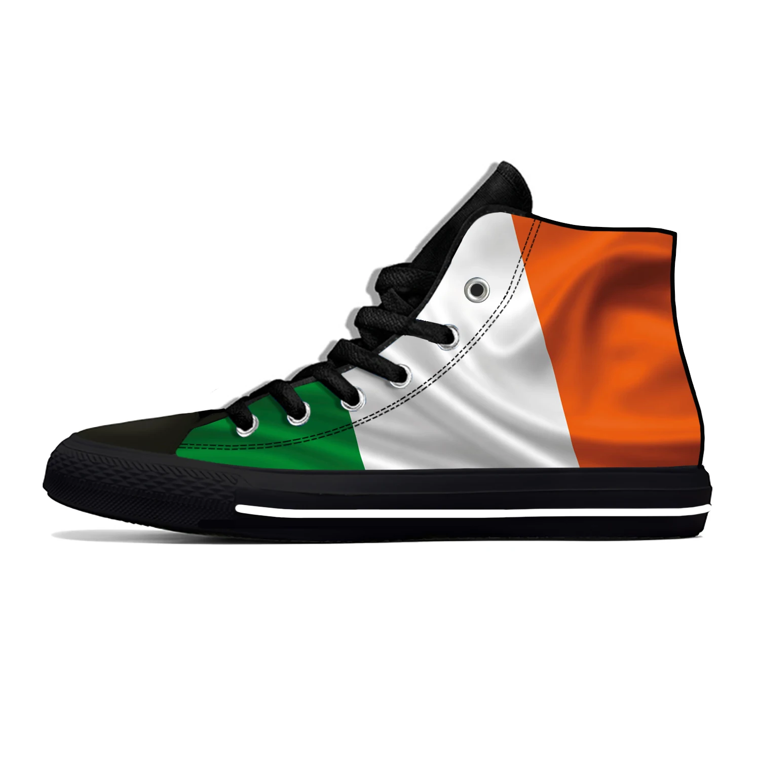 

Ireland Irish Republic Flag Patriotic Fashion Casual Cloth Shoes High Top Lightweight Breathable 3D Print Men Women Sneakers