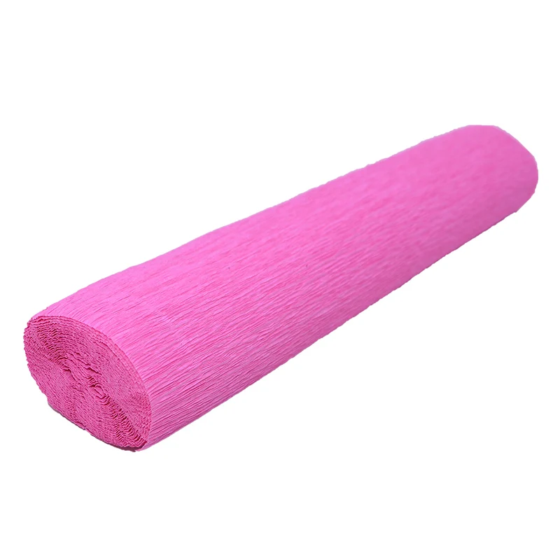 dark pink 250*50 см декоративное оригами сморщенное Креповое бумажное ремесло, ручная работа цветок сделать упаковку сложить Скрапбукинг Вечерние Декорации - Цвет: dark pink