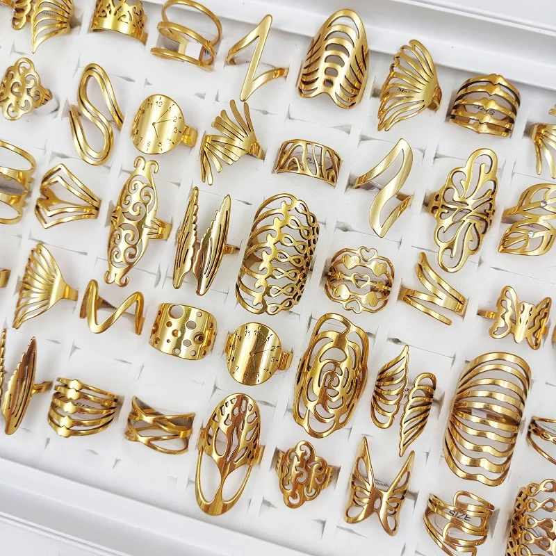 кольцо женское мужское бижутерия для женщин 2021 20 шт. / Шт. Из нержавеющей стали