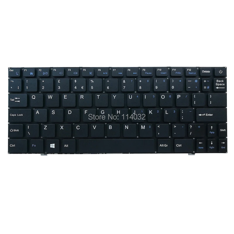 Новая Черная русская английская клавиатура для ноутбука с английской раскладкой