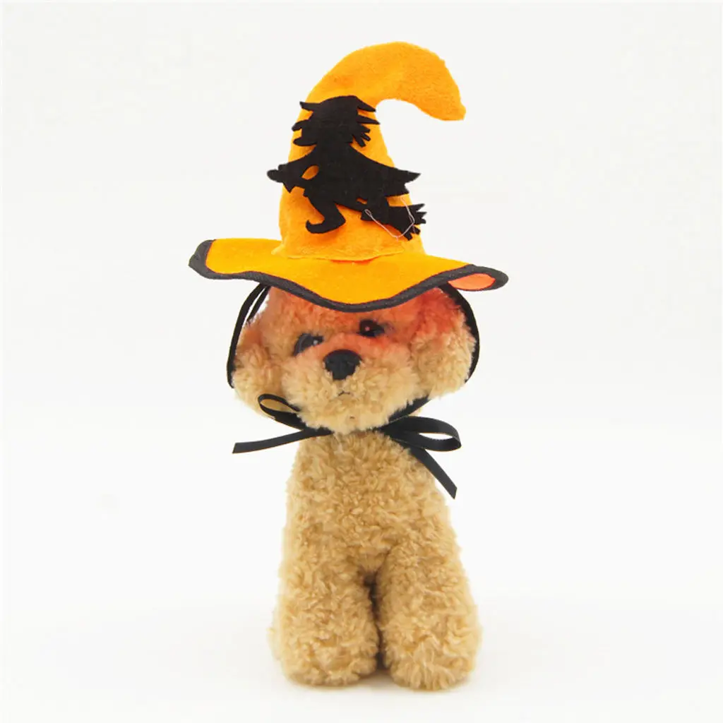 

Хэллоуин ведьма шляпа для собаки кошки домашних животных Вечеринка маскарадный костюм аксессуары для костюма