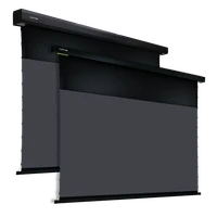 factory wholesale electric motorized tab tension 3d 4k projection screen with grey anti light fabric