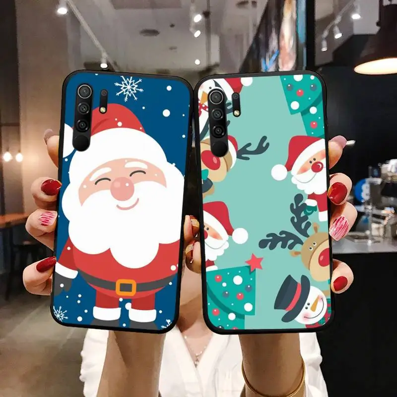 

Christmas Cartoon Deer Phone Case For xiaomi Redmi 5 5A plus 7A 8 note 2 3 4 5 5A 6 7 GO K20 A2