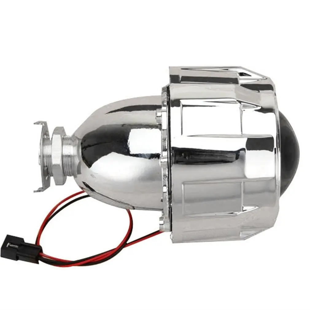 

2.5 inch Xenon Mini Bi-xenon HID Clear Projector Lens Cover Shroud Headlight Custom Headlamp H1 H4 H7 Silver