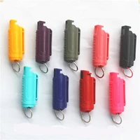 20ml pepper plastic spray tank bottle emergency empty box case keychain for self defense security protection tools survival kit