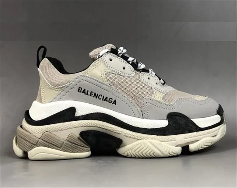 

2021 Triple S Shoes Balanciaga- Traniner Casual womens mens casual Black White Red trainer platform tripler vintage sneakers 02