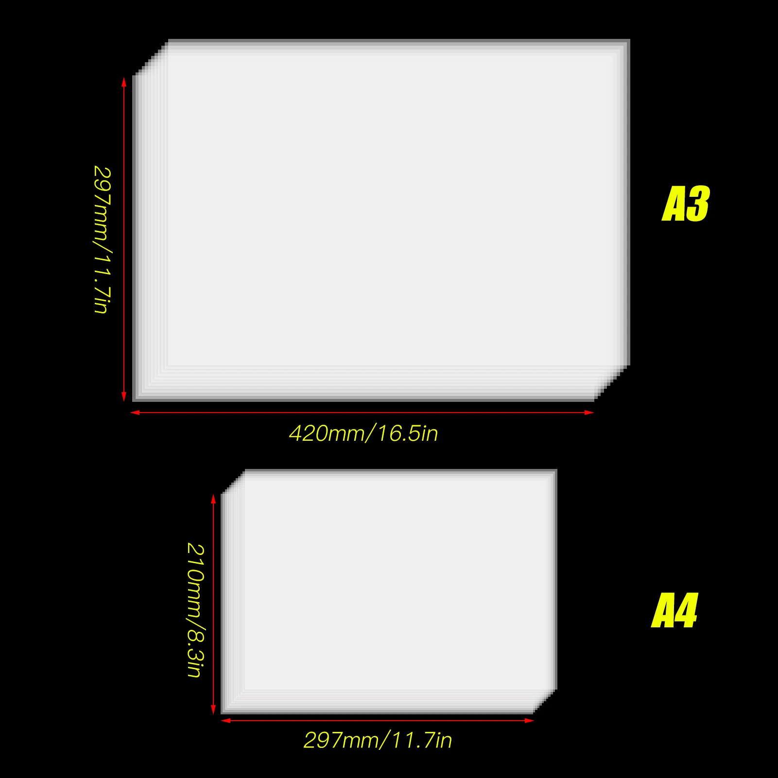 А3/А4 бумага для рисования полупрозрачная машины лазерного копирования упаковки