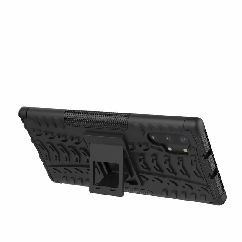 Note10 Plus Case For Samsung Galaxy Note 10 Back Cover PC TPU Silicon Stand Armor Heavy Rugged Celulars Fundas Coque |