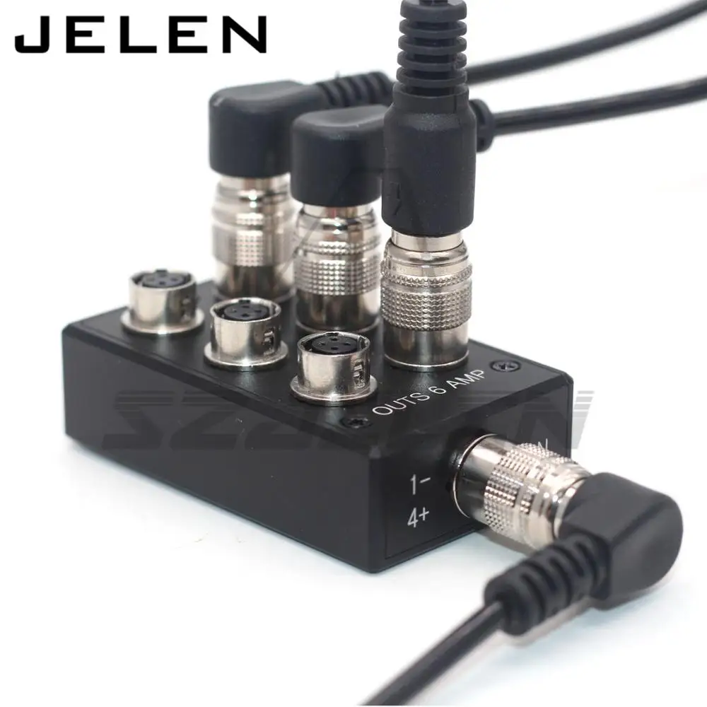 4 pin female to Hirose выходы питания 6 AMP для звуковых устройств 688 633 Zoom F8 Camera power fourway splitter