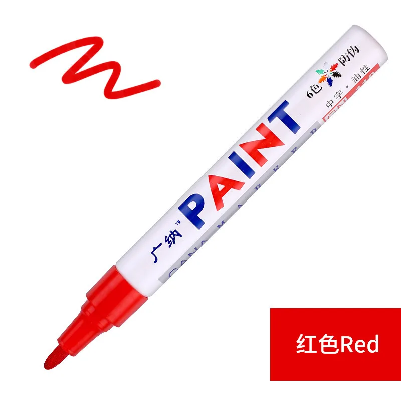 

1 PC Permanent Fun Drawing With Markers Art Sketch Fluorescent Pen For Tire Metallic Rubber Waterproof Ink Pen