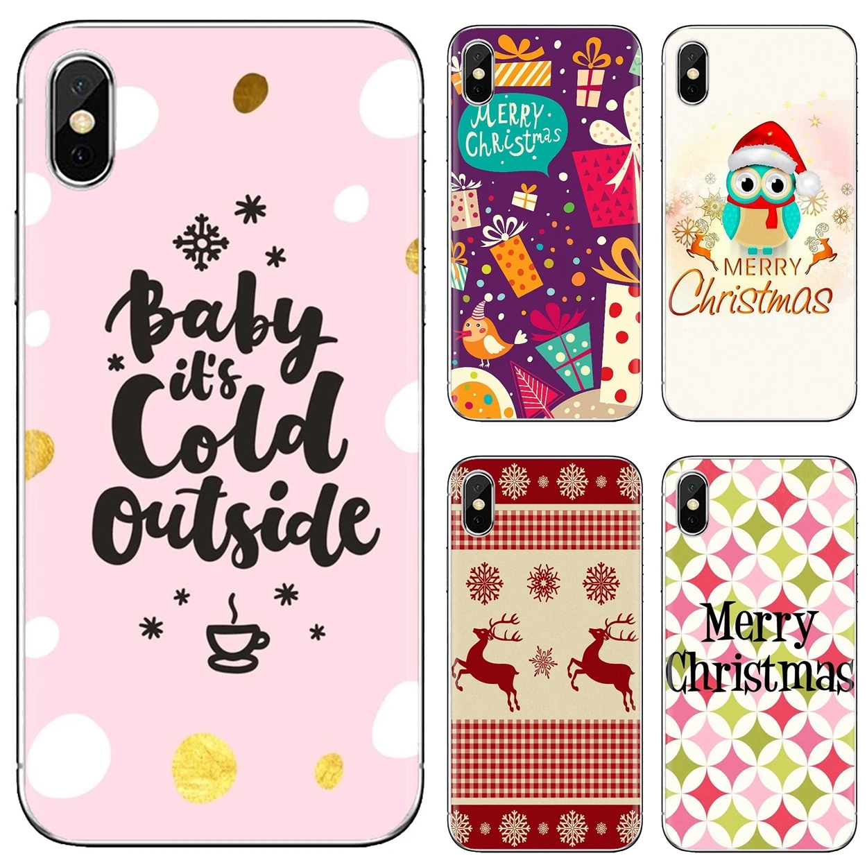 Силиконовый чехол для телефона Xiaomi mi Redmi Note 3 4 4X 5 6 7 8 8t 9 9s 9t 10 pro lite Happy Merry Christmas |