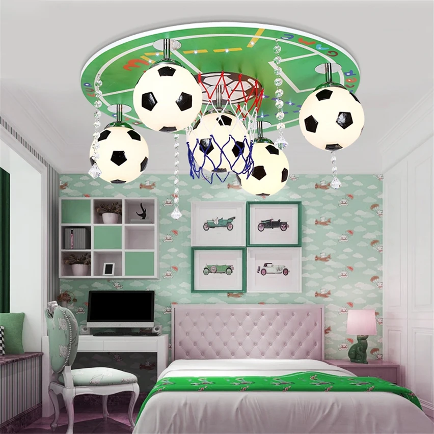 Винтажная Американская Спортивная тематическая футбольная Подвесная лампа для