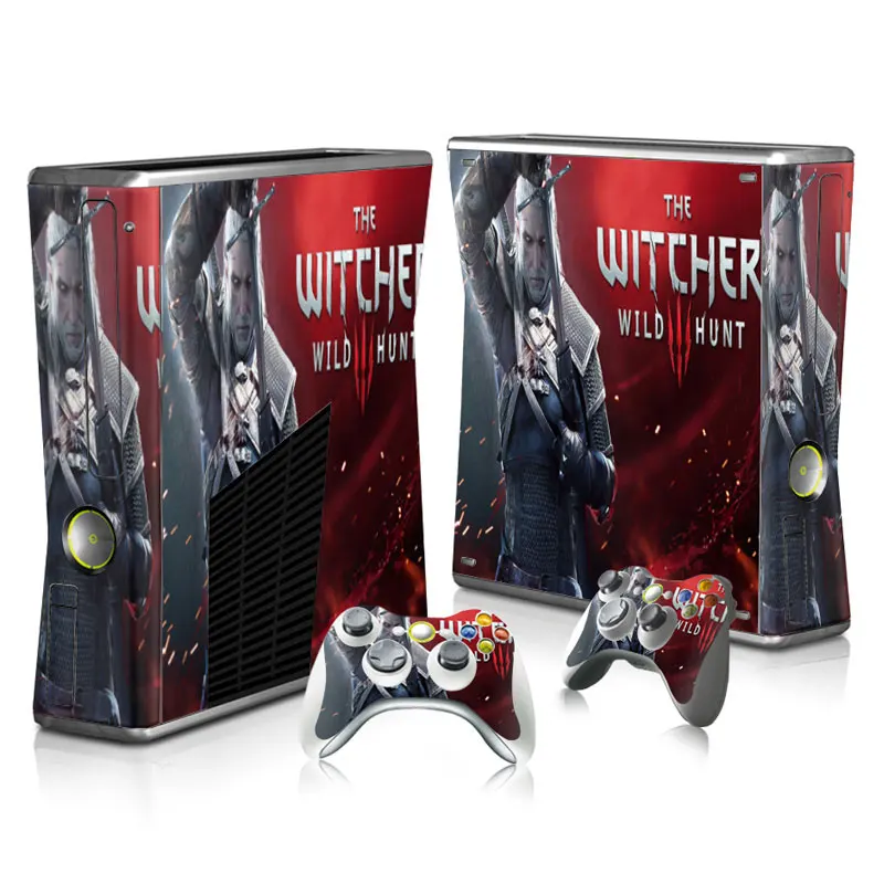 Для Xbox 360 slim стикер для XBOX Виниловая наклейка Xbox360 тонкий кожи и 2 контроллера