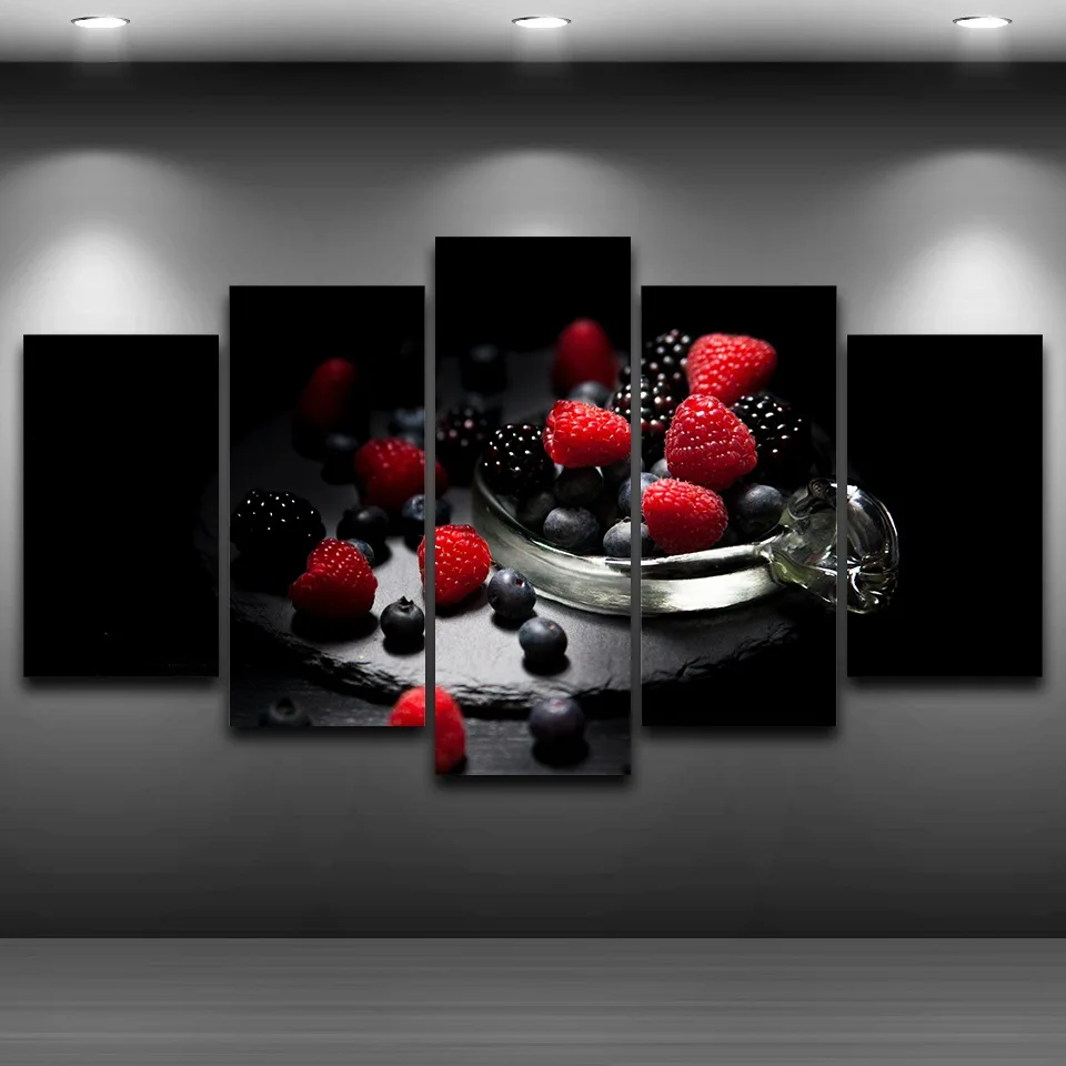 HD Печатный современный холст модульный плакат домашний Декор 5 панелей вкусные
