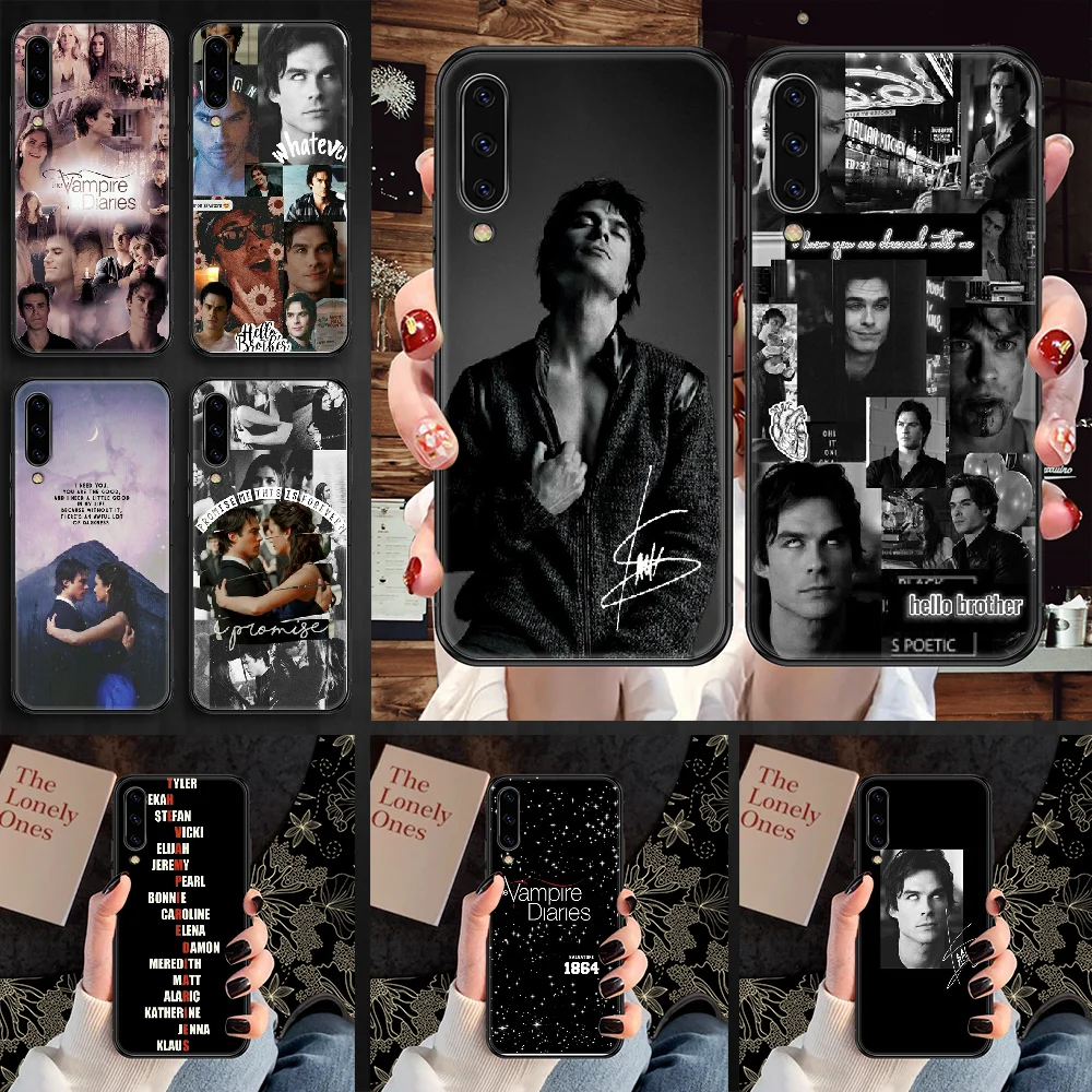 The Vampire Diaries Damon Salvatore Phone case For Samsung Galaxy A 3 5 7 8 10 20 21 30 40 50 51 70 71 E S 2016 2018 4G black