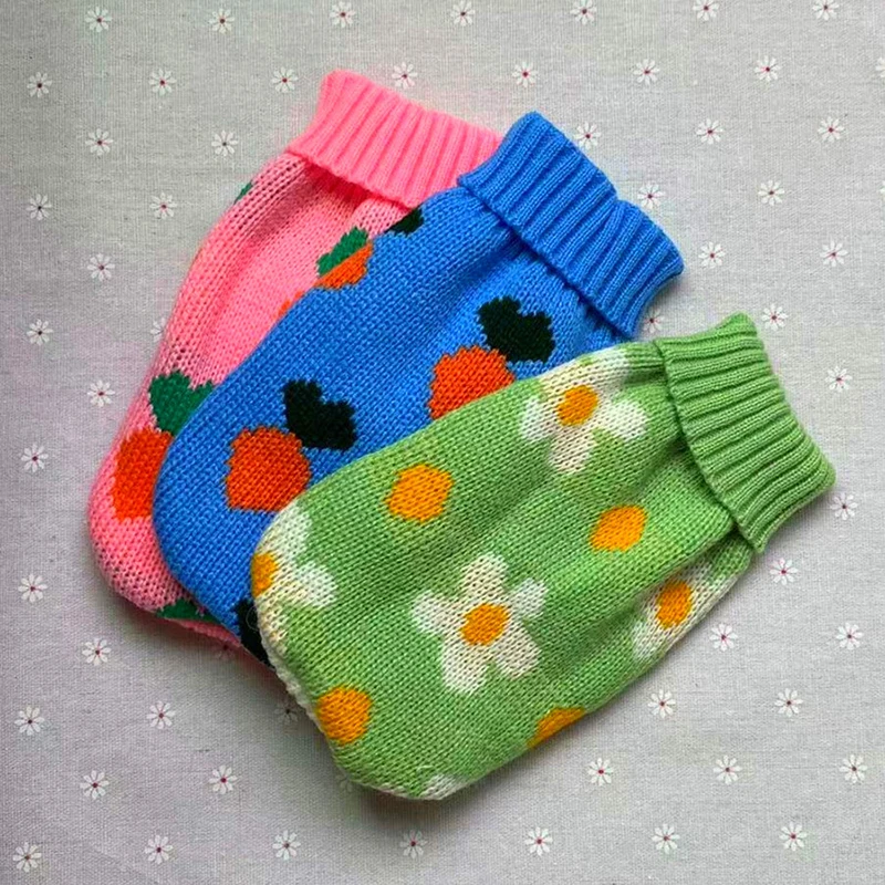 

S-XXL Dog Winter Clothes Knitted Pet Dog Clothes For Small Dogs Chihuahua Puppy Cat Sweater Clothing For Dog Sweater Ropa Perro
