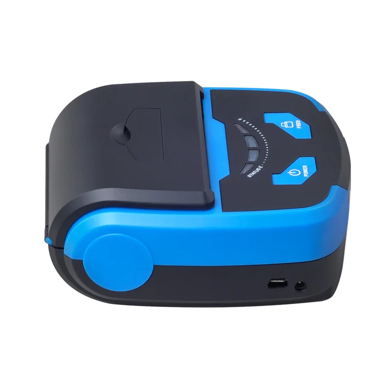 Портативный 80 мм Bluetooth термопринтер Поддержка Android POS многоязычный макс. 70 мм/сек