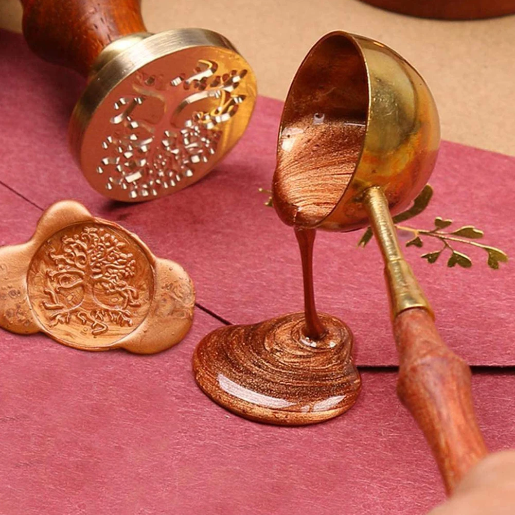 

742PCS/SET Vintage DIY Octagonal Sealing Wax Tablet Seal Dedicated Stamp Wax Beads Wedding Wax Seal Ancient Sealing Wax