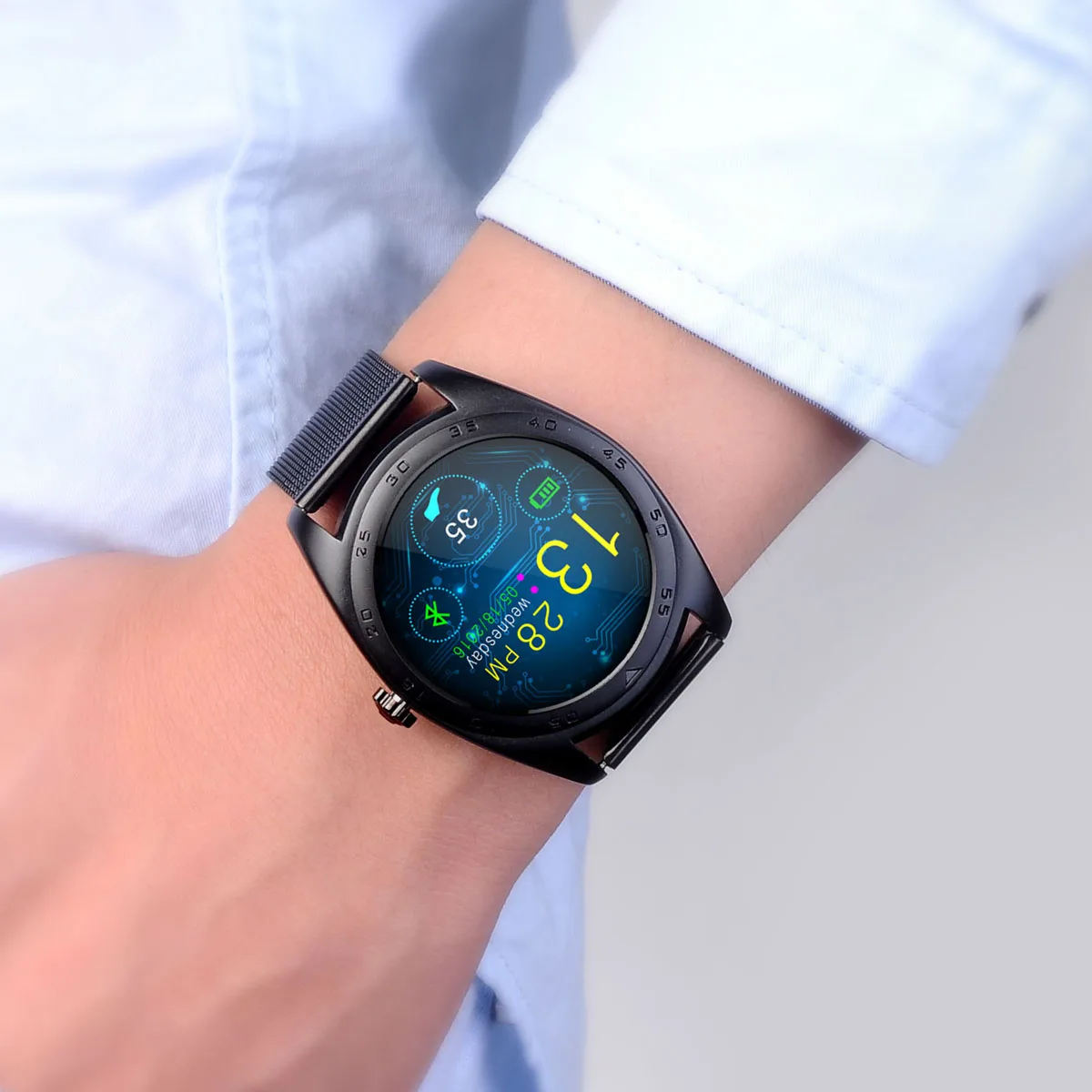 K89 Смарт-часы MTK2502 Bluetooth часы с жестовым управлением монитор сердечного ритма напоминание о звонке Браслет для apple Android IOS