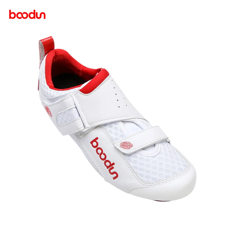 Murah BOODUN Bersepeda Sepatu Pria Wanita Bernapas Self-Locking Triathlon Sepeda Jalan Sneakers Ultra Ringan Outdoor Mengendarai Sepeda Sepatu