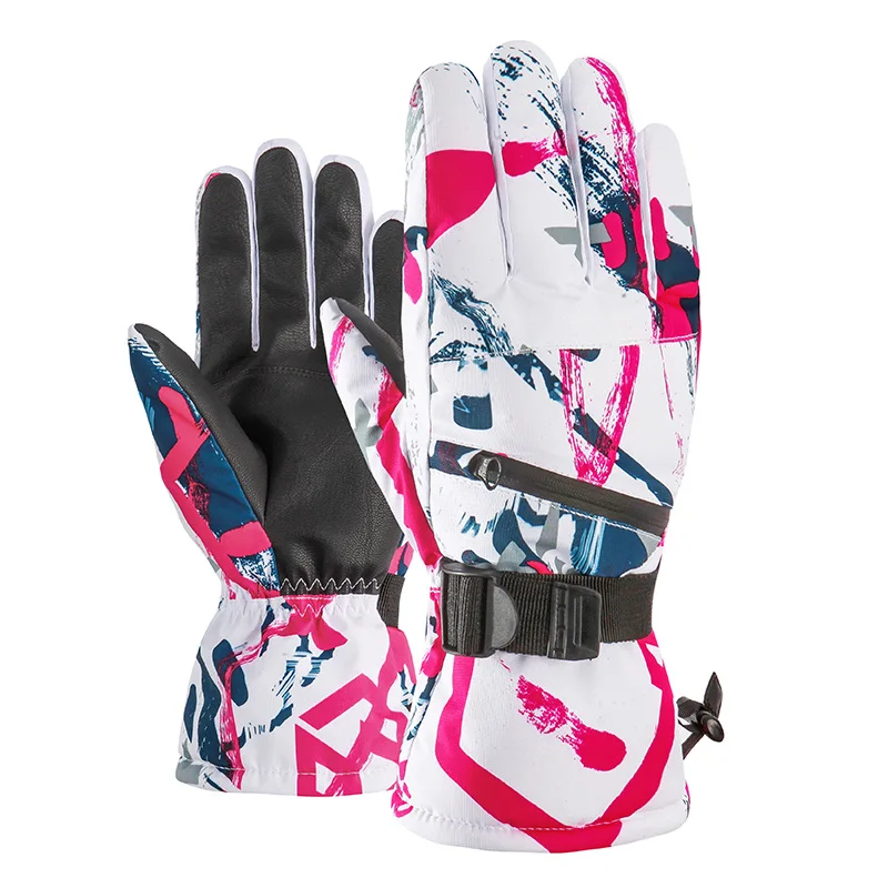 

Winter Ski Gloves Men Outdoor Sports Windproof Waterproof Skiing Snowboarding Gloves Male Thick Warm Touch Screen Cycling Gloves
