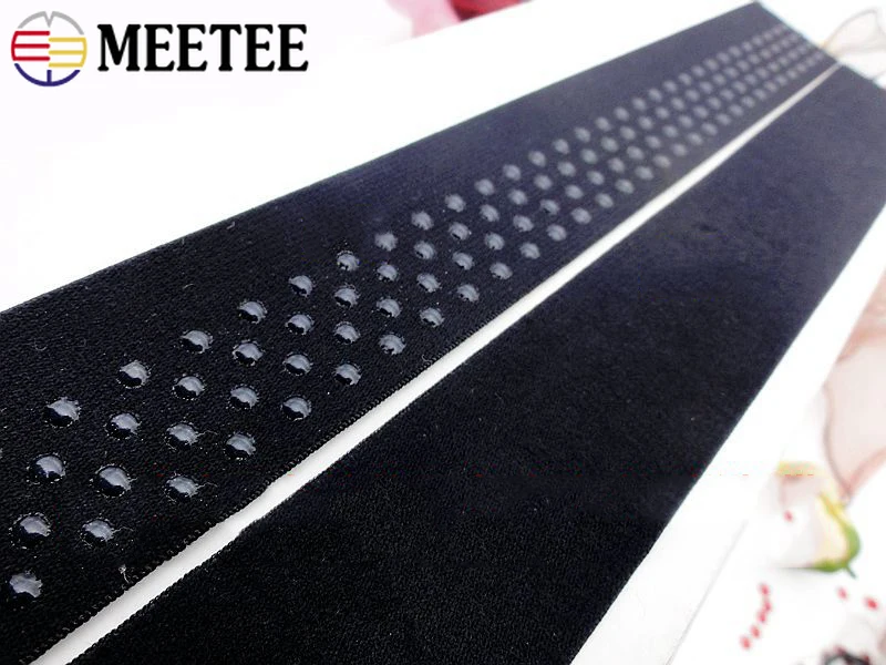 Meetee 2/5 метров 4 см Мягкая Нескользящая эластичная лента для одежды эпоксидная