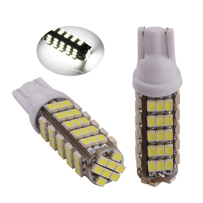 2 шт. супер яркий T10 68LED 1206 68 SMD LED автомобиль 68smd 3020 W5W 194 927 168 боковые клиновидные