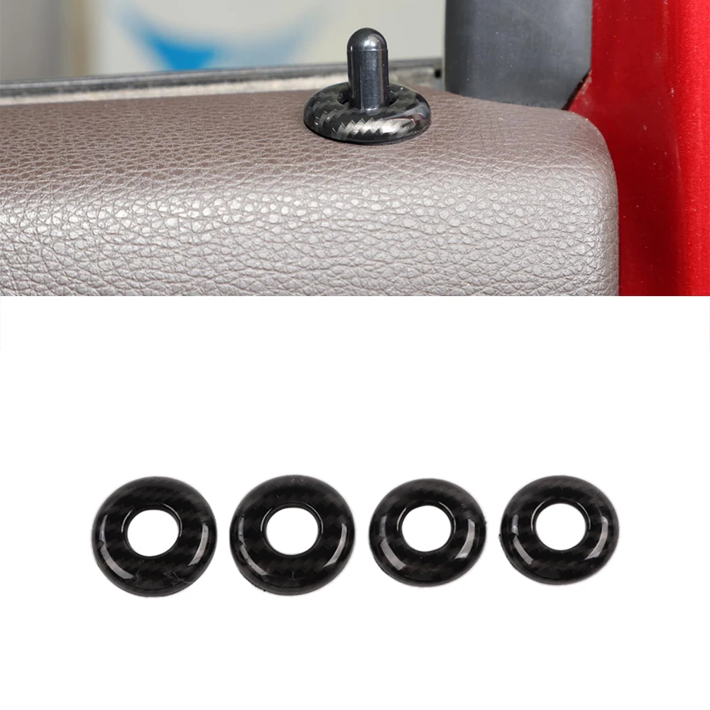 

Автомобильные дверные болты с защелкой, подъемная дверная булавка, украшение для Ford F150 2015 2016 2017 2018 2019 2020 2021, аксессуары для интерьера из угле...