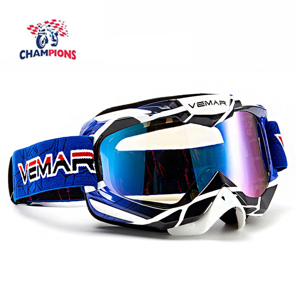 

New Anti-UV Motorcycle Sunglasses Motocross Safety Protective Men Night Vision Helmet Goggles Blue Driver Driving Glasses