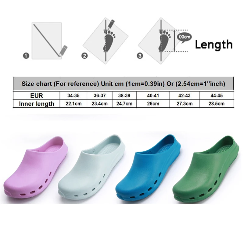 Больничная хирургическая обувь женская противоскользящая для врачей EVA салон