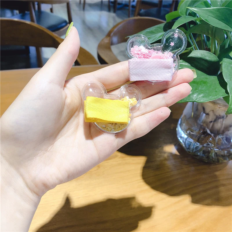 Детские аксессуары для волос 2 шт./компл. прозрачные ободки Мультяшные зажимы