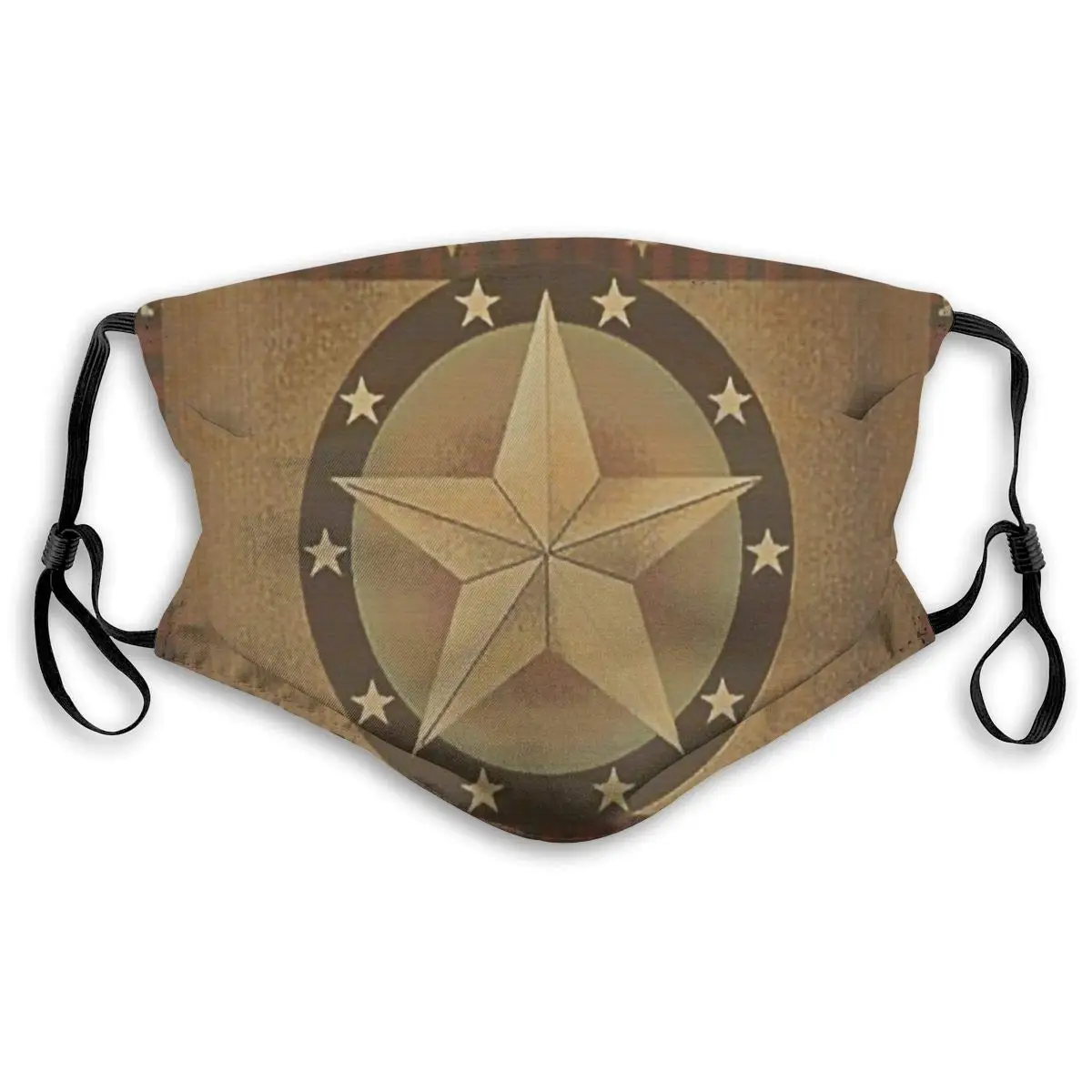 

Western Texas Star Face Masks With Replaceable Filter Mouth Mask Muffle Mask Breathable And Comfortable Mouth Cover Mask For