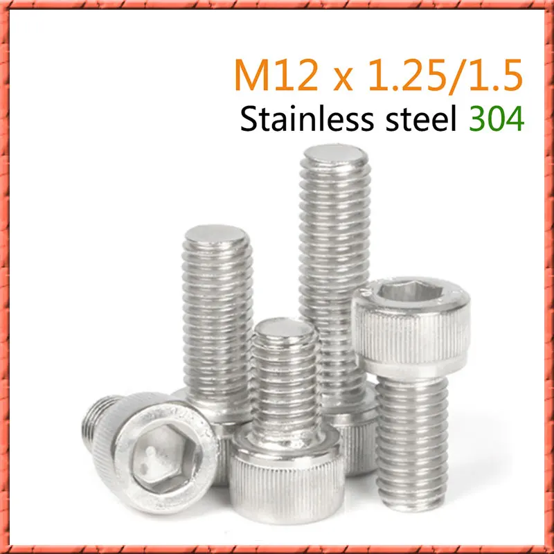 10 20 шт./лот M12 * 1 25/1 5 тонкие зубцы из нержавеющей стали с головкой чашки