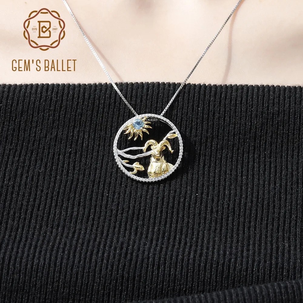 Женское Ожерелье с кулоном GEM'S ювелирное изделие из натурального швейцарского