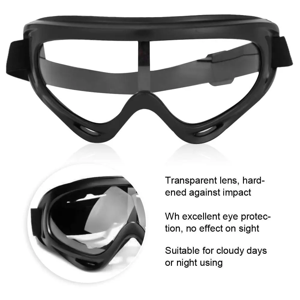 

Universal PC Anti-Droplets Goggles Clear Safety Goggles Glasses Anti-Fog Splash Goggles Windproof Anti-dust Goggles Glasses
