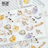 mohamm japanese label stationery scrapbook diary paper small kawaii decorative cat journal cute stickers scrapbooking