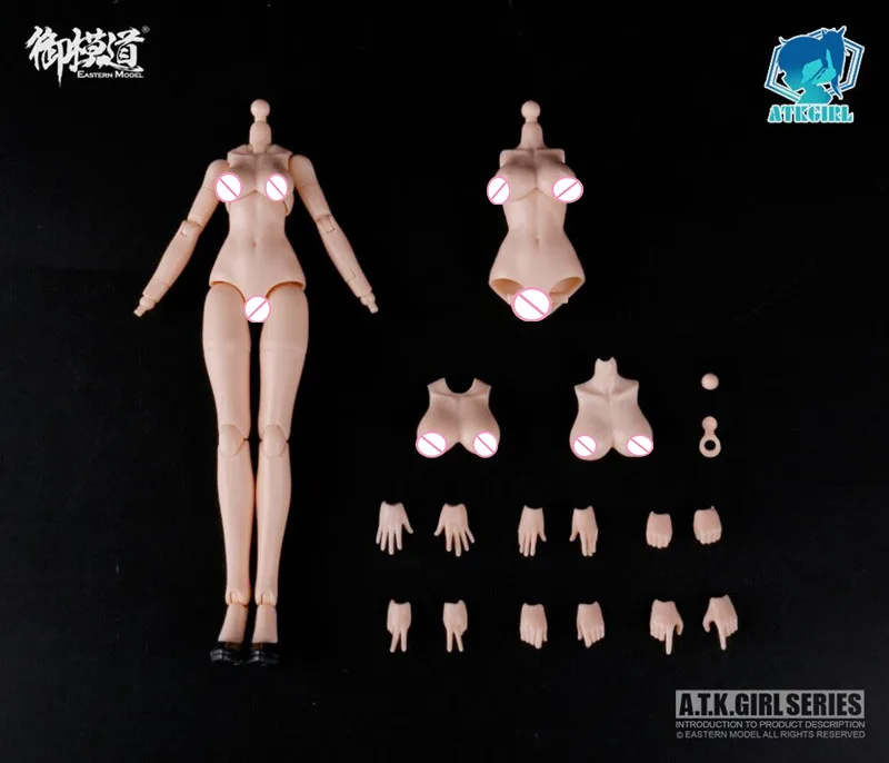 

EM2021005 A.T.K. GIRL Female Body 20CM Flexible Figure W/ Changable Breast Model