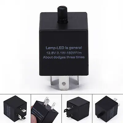 

3Pin 12.8V Electronic Car Flasher Relay LED Light Flash Fit Turn Signal Light
