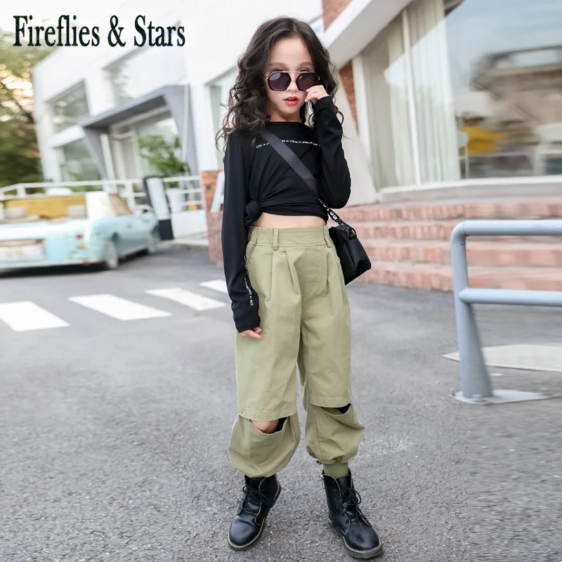 Весенне-осенний комплект из 2 предметов для девочек футболка малышей +