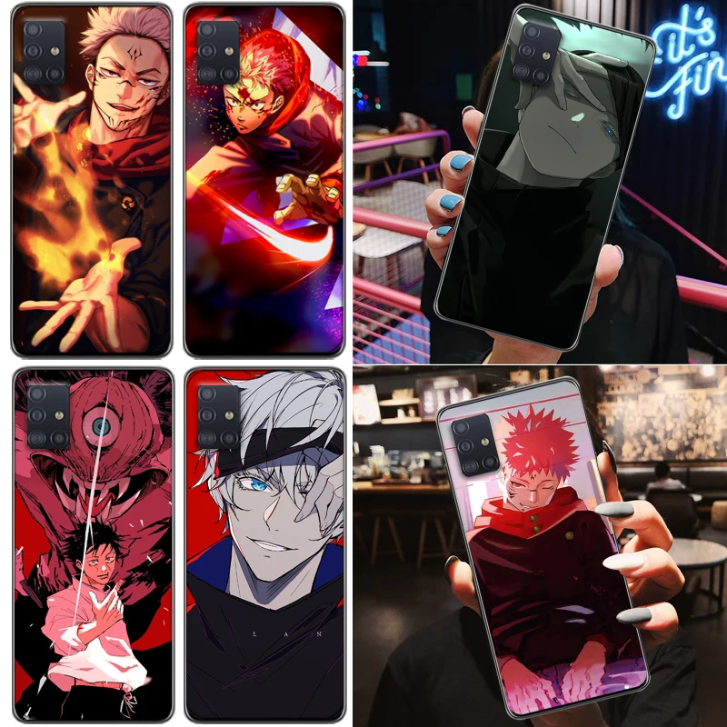 

Jujutsu Kaisen Satoru Gojo Sukuna Fushiguro Megumi Yuji Itadori Phone Case For Samsung Galaxy A51 A71 5G 4G A31 A21 Coque Funda