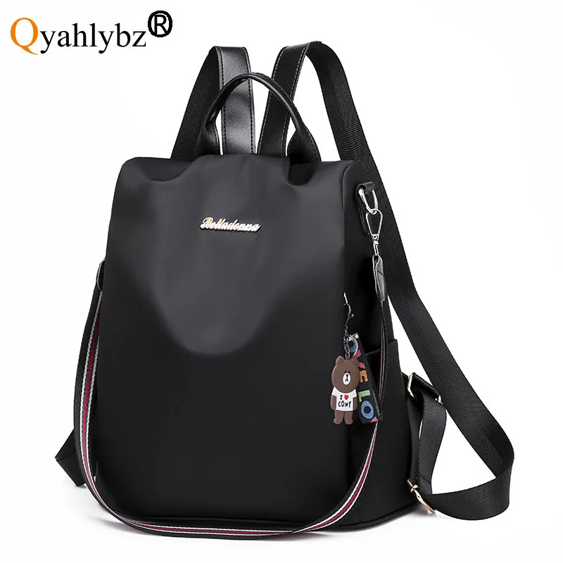 

Qyahlybz anti-theft backpack female 2021 shoulder bag fashion simple oxford waterproof teenagers girls school backpacks