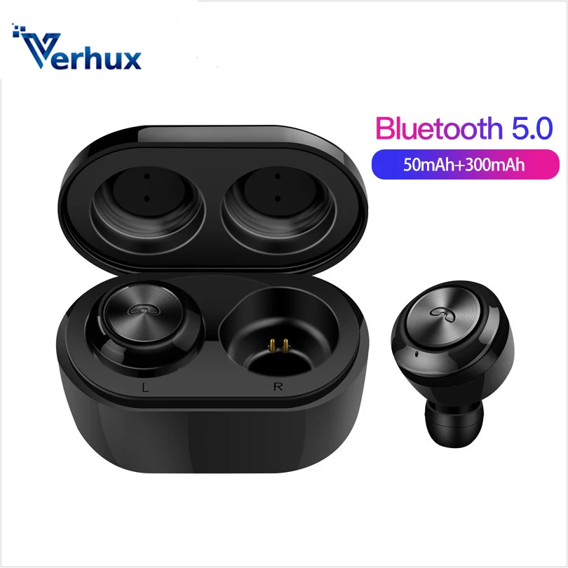 Наушники-вкладыши Беспроводная гарнитура Bluetooth 5,0 наушники стерео HiFi Звук бинауральный вызов пассивный шум cancelin с зарядной коробкой