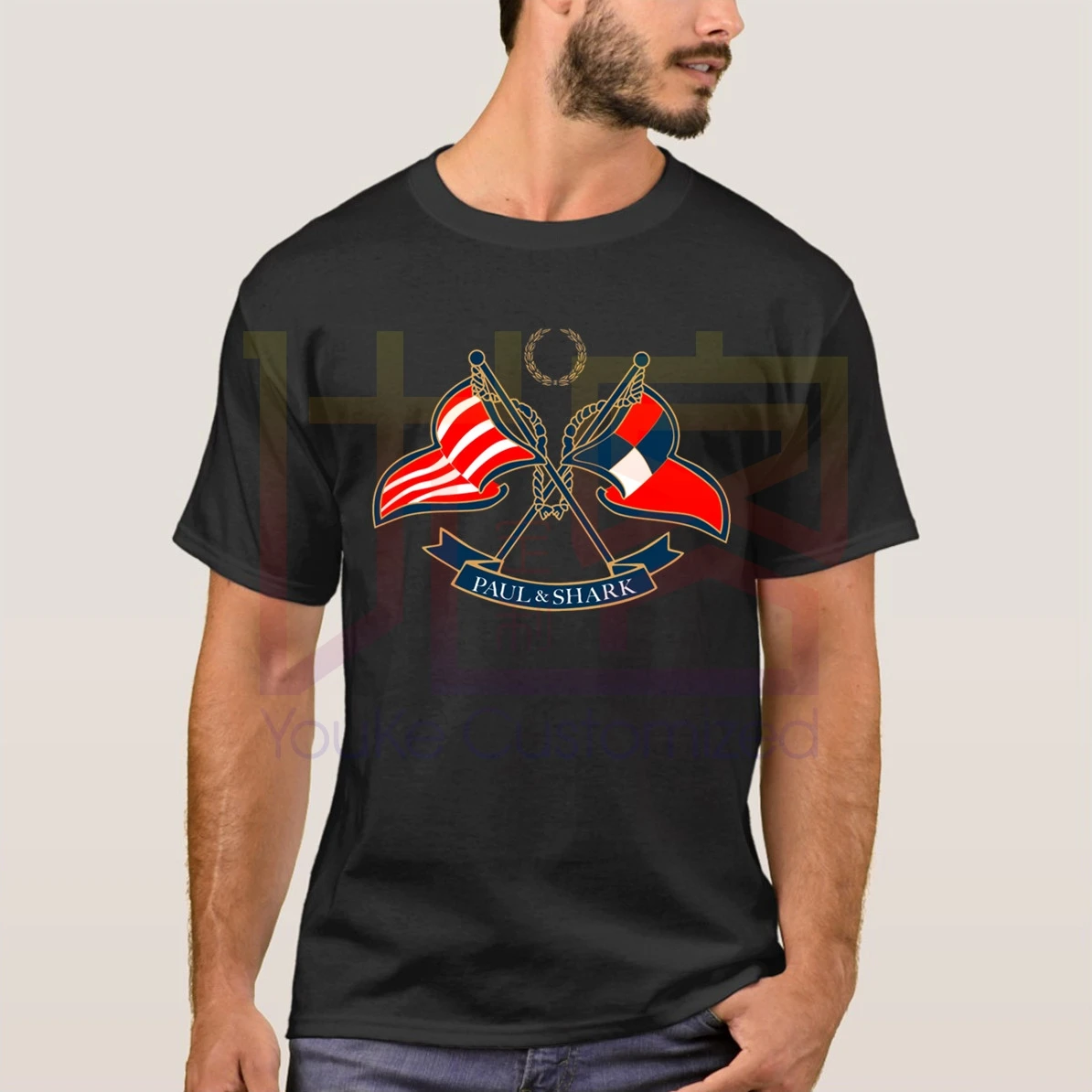 Paul & Shark Yaching футболка Herre Champiom winner tee Мужская брендовая одежда классический стиль