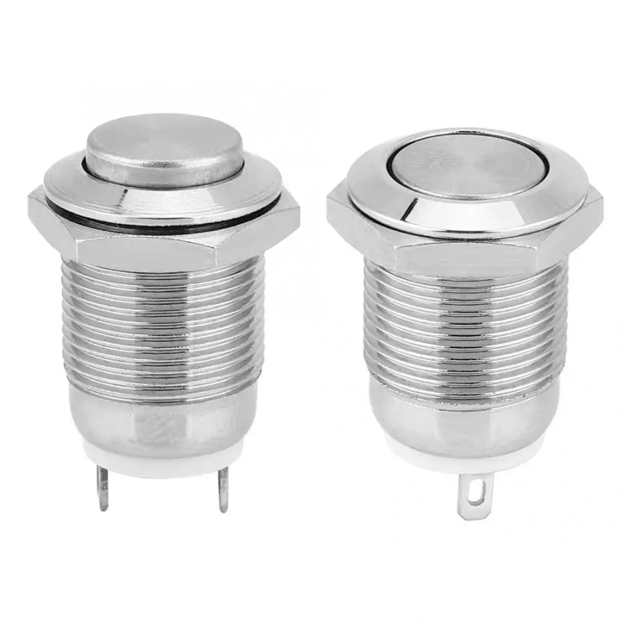 5 шт. металлический кнопочный переключатель 1 нормально открывающийся 2 контакта