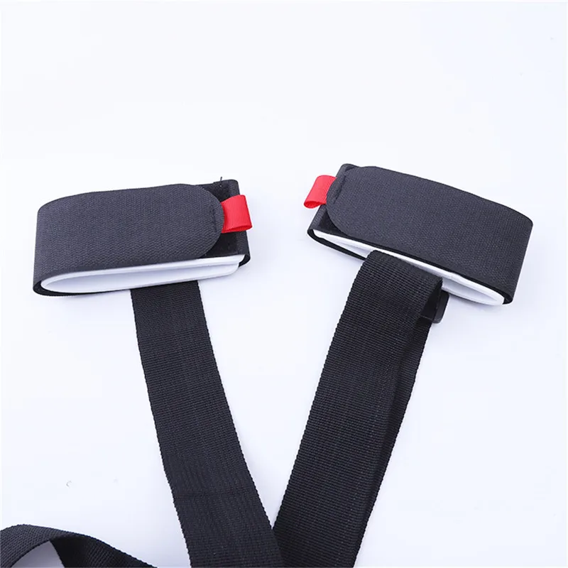 Adjustable Ski Pole Shoulder Hand Carrying Eyelashes Straps Porter Hook Loop Protection Black Nylon Grip Belt Bag | Спорт и