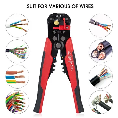 

Crimper Cable Cutter Automatic Wire Stripper Multifunctional Stripping Tools Crimping Pliers Terminal Tool Electrician Repair