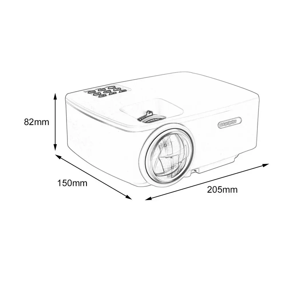

TZ60 Compact Size Full HD 1080P WIFI Video Projector Simple Operation LCD Home Theater Multimedia Player
