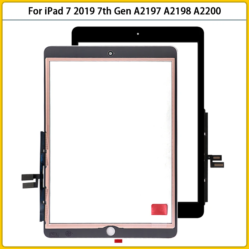 

10PCS New For iPad 7 A2197 A2198 A2200 Touch Screen Panel Sensor Digitizer For iPad 2019 10.2" TouchScreen LCD Front Glass