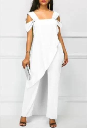 

Women Summer Sexy Sashion Jumpsuit Women Irregular Jumpsuit Long Pants Set Office Lady Full Length Straight Pants Jumpsuit S-5XL
