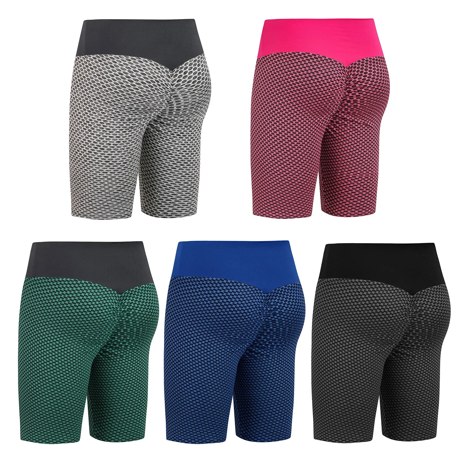 Женские Леггинсы пуш ап тонкие для фитнеса повседневные с высокой талией шорты